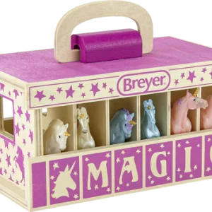 Breyer Stablemates Unicorn Magic Wooden Carry Case