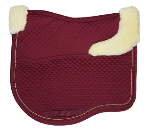 Estate-Fleece-Dressage-Saddle-Pad-Claret