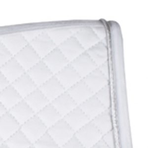 HKM_Saddlecloth_Small_Quilt_White_Silver