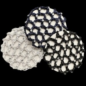 Hamag Crocheted Hair Bun Diamante