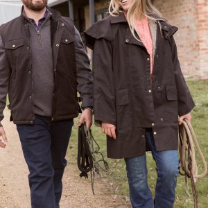 Nullarbor Oilskin Coat 3/4 Length