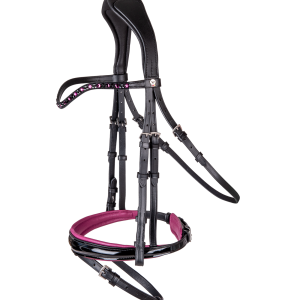 Waldhausen-Snaffle-Bridle-Cranberry