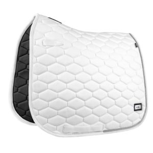 FairPlay Hexagon Crystal Saddle Pad White